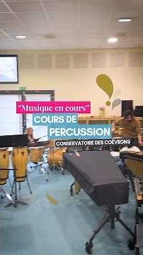 Musique en cours : Cours de percussion au Conservatoire #reels