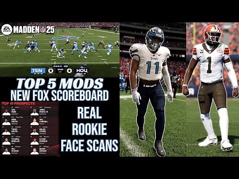 These Madden 25 Mods Change EVERYTHING! (REAL Rookies, FOX Scoreboad & More!)