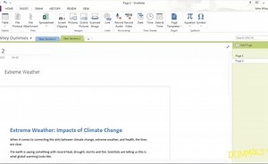 Adding Office Data to OneNote Notes