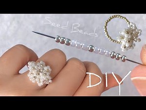 Daisy Seed Bead Ring Tutorial: How to make Simple Beaded Ring