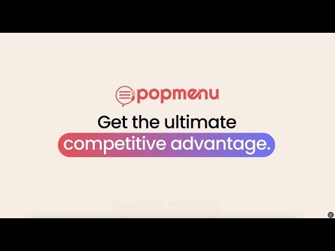 Popmenu: Get an undeniable advantage at every step of the guest journey.