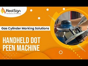 Perfect Marking on Gas Cylinders with Handheld Dot Peen Machine!