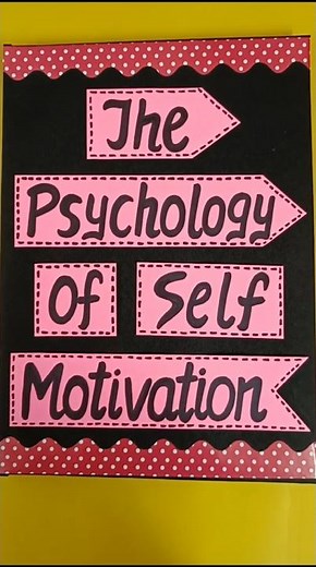 The Psychology of Self Motivation English Project Class12th #parulcreations