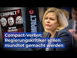 Compact Verbot - Regierungskritiker sollen mundtot gemacht werden