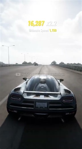 2011 #koenigsegg #agera 275 mph #forzahorizon5 (tune 277.4) #topspeed #sweden #gaming #gamingshorts