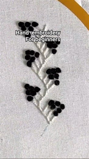 Simple Hand Embroidery Lesson for Beginners | Easy Stitch Learning 🧵✨