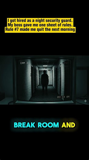 I got hired as a night security guard.My boss gave me one sheet of rules. #shorts