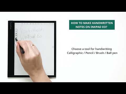 How to make handwritten notes on PocketBook InkPad Eo?