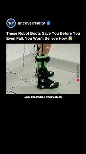 These Robot Boots (Shoes) Save You Before You Even Fall. You Wont Believe How 😱 #robot #shorts