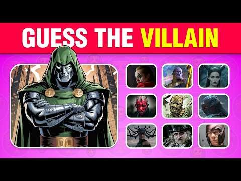 Guess the Villain Quiz 😈🧠 | 30 Iconic Villains Challenge