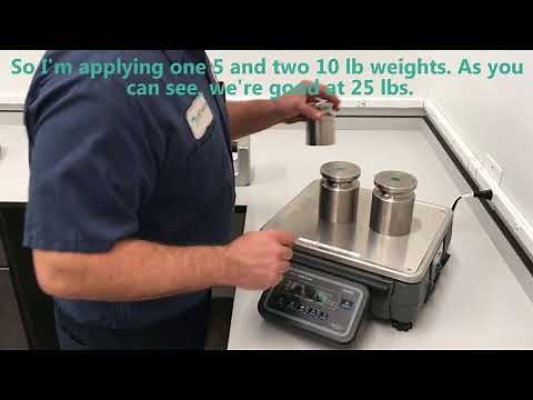 How to Verify a Scale using Test Weights