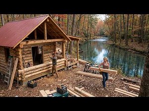 Building a Log Cabin by Hand Deep in the Forest – An Incredible Result