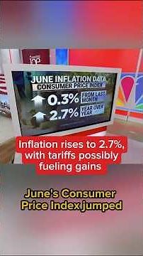 Inflation rises to 2.7%, with tariffs possibly fueling gains