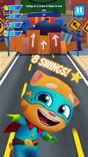 Talking Tom Hero Dash | 8 Swings in One Run! 😲