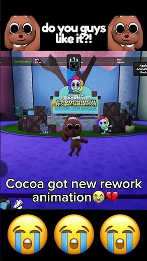 Cocoas new animation in dandys world new update #roblox #dandysworld #update