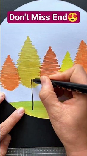 Don't Miss This Dry Leaf Art #Shorts #drawing
