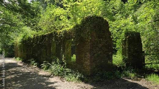 The ruins of an old Cornish mining building, left to decay, standing as a testament to the region's industrial history and heritage