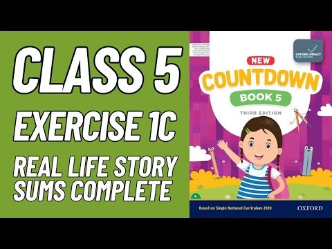 Countdown 5 Exercise 1C real life story sums complete | Math with Afshan #maths