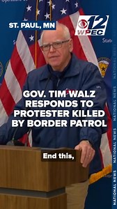 WALZ RESPONDS | Minnesota Governor Walz said he has been in contact with the White House following the deadly shooting, saying "Minnesota has had it," and "This is sickening." Read more: https://bit.ly/4aakqAC | CBS 12 News