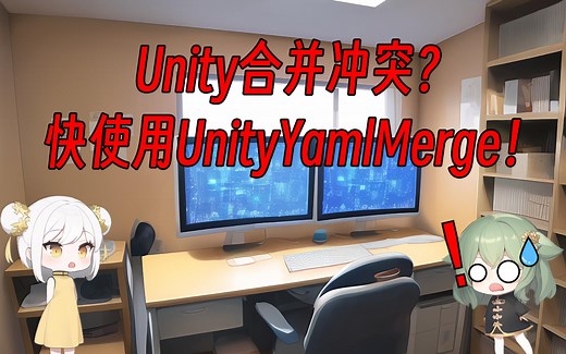 【Unity3D】版本控制合并冲突？一键合并看完就会！