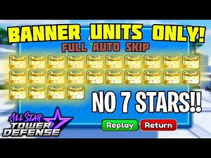 Solo Beating EXP FARM Extreme (No 7 Star Units!) | All Star Tower Defense Roblox
