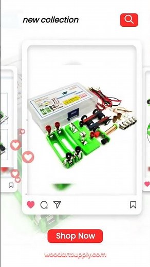 EUDAX DIY Physics Experiment Model Kit Electromagnetic Materials Electromagnet and Basic Electric...
