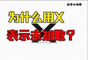 为什么用X表示未知数？
