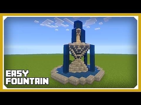 Minecraft: How To Build A Fountain 2 Tutorial (Easy Survival Minecraft Build)