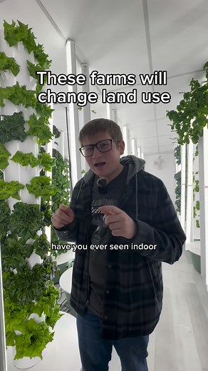 How will Vertical Farms change land use? Just one indoorfarm, the size of a small store, can produce as much peoduce as a full outdoor farm. On top of that the produce can be grown anywhere including in a city center! #verticalfarm #urbanfarming #hydroponics #gardening #science #localfarm #fresh | Grow Space