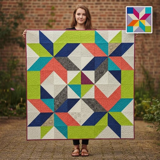 Sawtooth Midnight Star Quilt Pattern | Beginner Friendly (PDF Pattern) - Etsy UK