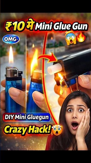 DIY Mini Gluegun Hacks 😍 #shorts #art #diy #craft #youtubeshorts #viral