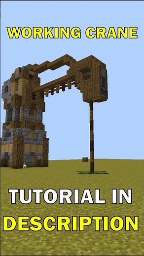 This Minecraft Crane Works WITHOUT MODS OR COMMAND BLOCKS
