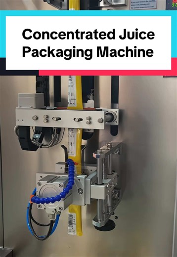 Precision concentrated lemon juice sachet packaging line featuring a compact liquid filling and sealing system. Professional small pouch liquid packing solution for automatic vertical packaging of juice concentrates and syrups. #lemonjuice #concentrate #packingmachine #drinks #factory
