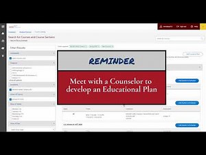 Student Planning Tutorial Overview