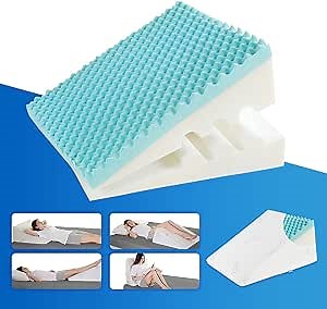 LOFE Bed Wedge Pillow for Sleeping - Multipurpose Adjustable 8&12 Inch, Memory Foam Wedge Pillow, Leg Elevation Pillow, Machine Washable Cover, Acid Reflux, Gerd, Snoring, Apnea, Post Surgery