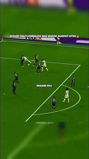 Brahim Díaz Dribbling Masterclass Vs Inter Milan | UCL 2026 #shorts 🔥