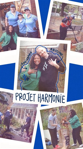 Aujourd'hui, on vous ouvre une fenêtre sur... le Projet Harmonie ! En compagnie de Garihanna Jean-Louis, on met la main à la terre pour préparer le jardin communautaire en prévision de l’hiver. La mission du Projet Harmonie ? Créer un milieu de vie accueillant et intégré à la communauté de Mercier-Ouest afin de développer le plein potentiel des membres vivant en HLM. Depuis 2017, on soutient le Projet Harmonie, contribuant ainsi à faire fleurir cette organisation porteuse de sens et de solidarit