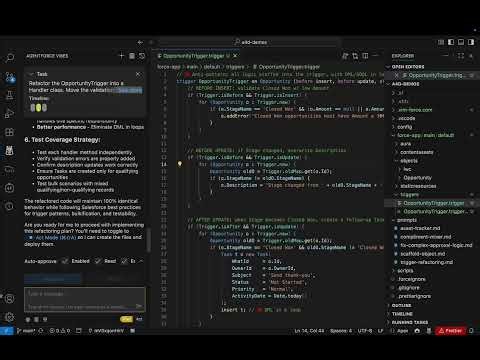 Refactoring Triggers with Agentforce Vibes