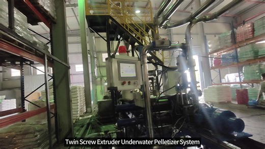 Co-rotating Twin Screw Extruder TPE/ TPU /EVA/TPR Underwater Pelletizer System