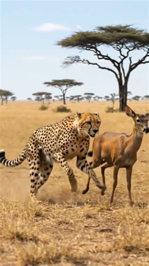 Cheetah vs Deer | Fastest Predator Chase in Open Grassland | Real Wildlife Scene #climbinglions