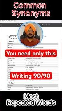 Most Common Words in PTE Summarize Written Text | Quick Writing Hack