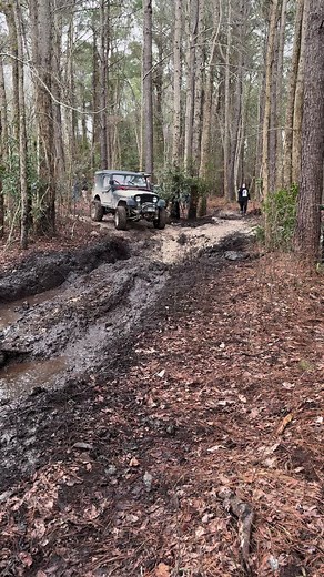 Jeep CJ V8 Mud Pit 🤪 #jeep #cj #offroad | Where2Wheel