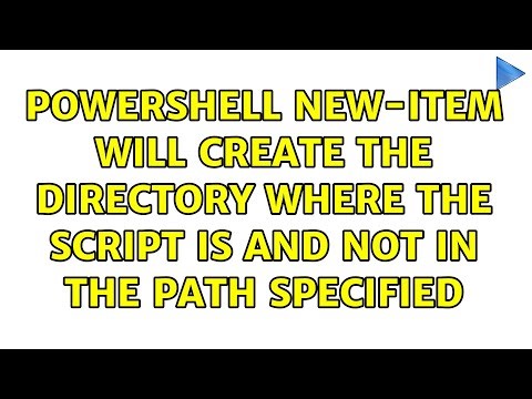PowerShell New-Item will create the directory where the script is and not in the path specified