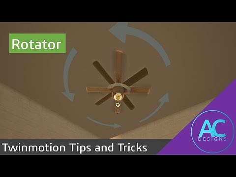 How to add Rotator on Ceiling Fan in Twinmotion | Twinmotion Tips and Tricks | Animator