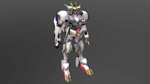 ASW-G-08 GUNDAM Barbatos Lupus Rex - 3D model by KarnTipyan