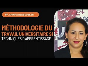 Méthodologie du travail universitaire S1: Techniques d'apprentissage