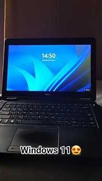 Windows 11 en la dell latitude E5250 Del 2014😍 #music