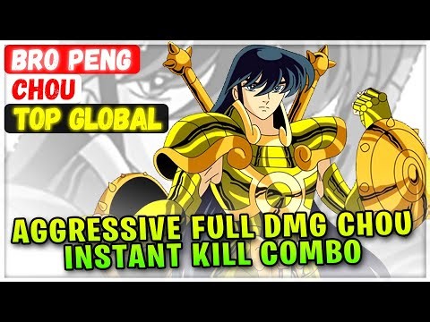 Aggressive Full Damage Chou Instant Kill Combo [ Top Global Chou ] bro Peng - Mobile Legends Build