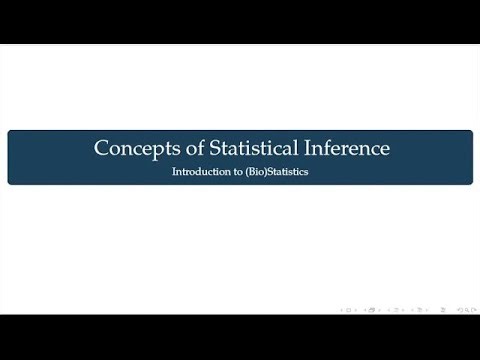 Concepts of Statistical Inference