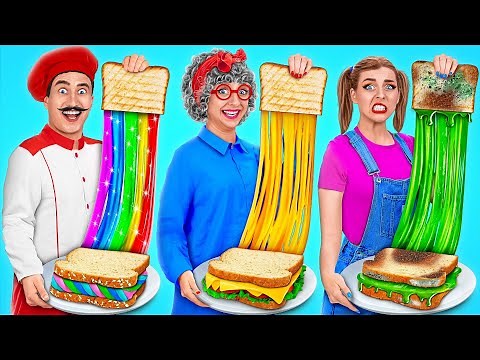 Reto De Cocina Yo vs Abuela | Situaciones Divertidas de Comida por Multi DO Challenge